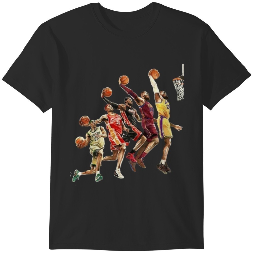 The Evolution Of Lebron James Nba Los Angeles Lakers Tshirt Essential Tshirt